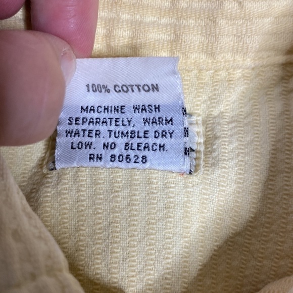 Vintage Steffano International Yellow Button Up Vest Size Medium - Picture 4 of 5